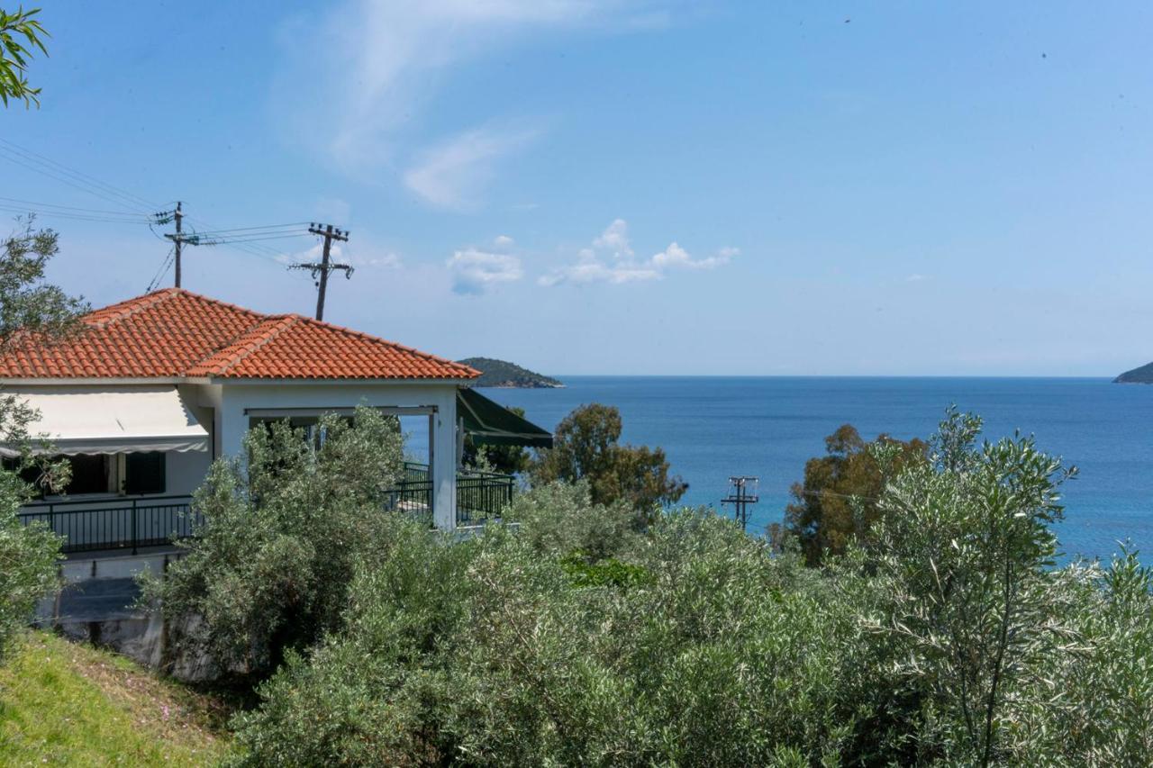 Ftelia House Villa Skiathos Town Bagian luar foto